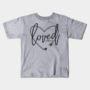 arrow heart loved Kids T-Shirt